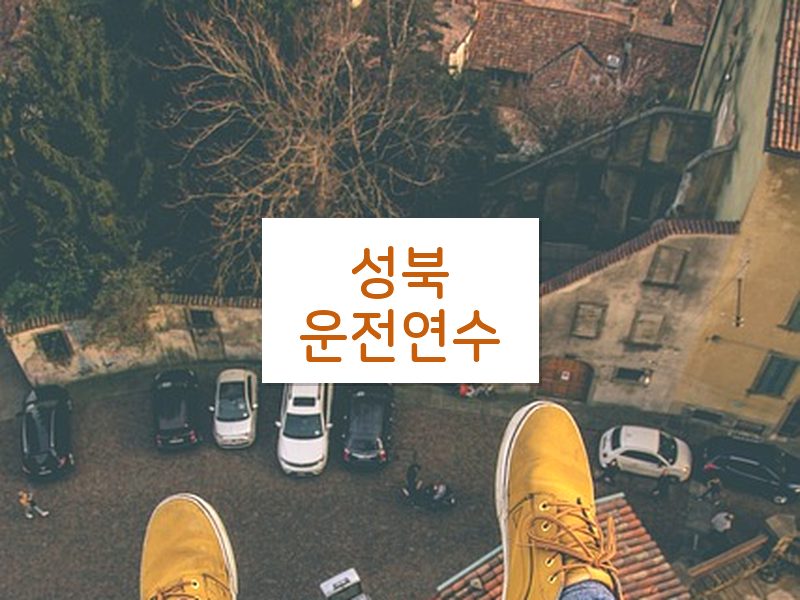 성북운전연수 후기