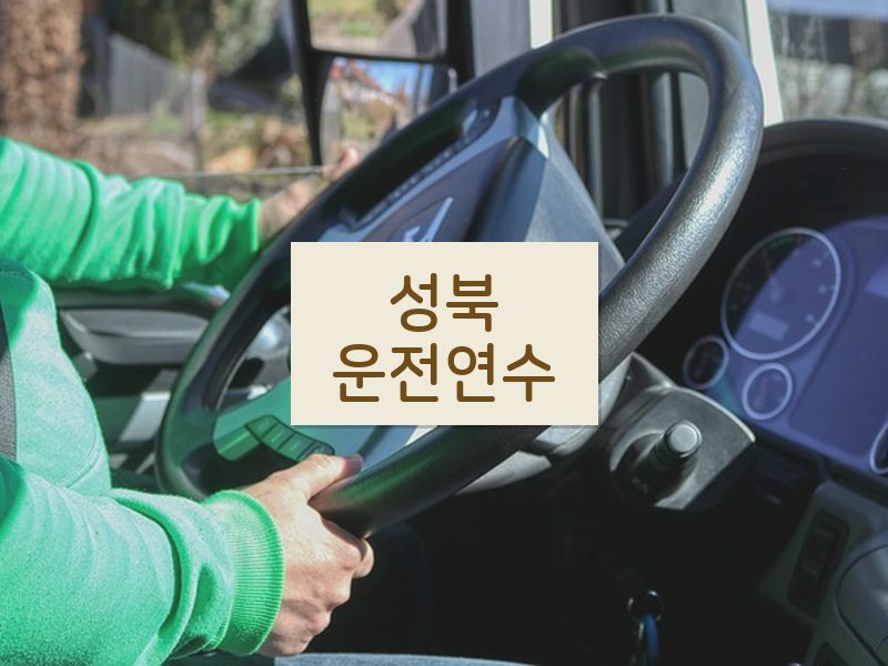 성북운전연수 후기