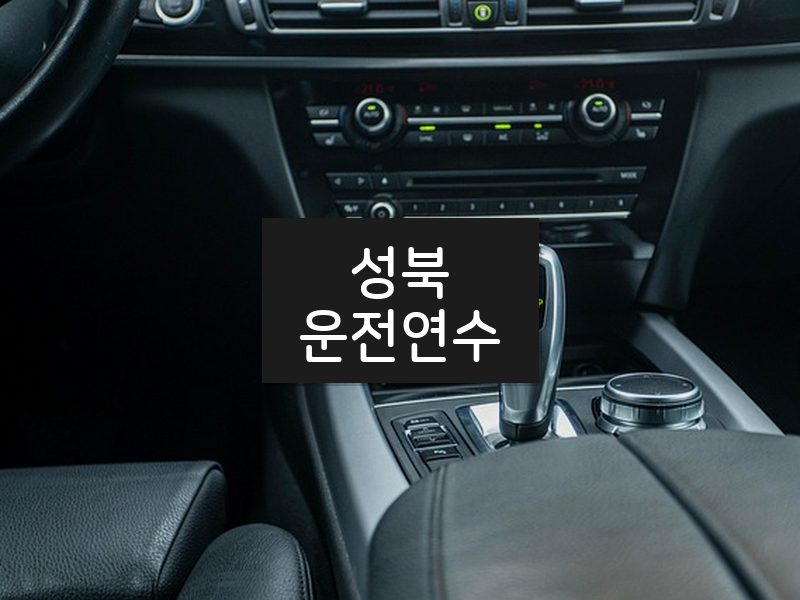 성북운전연수 후기