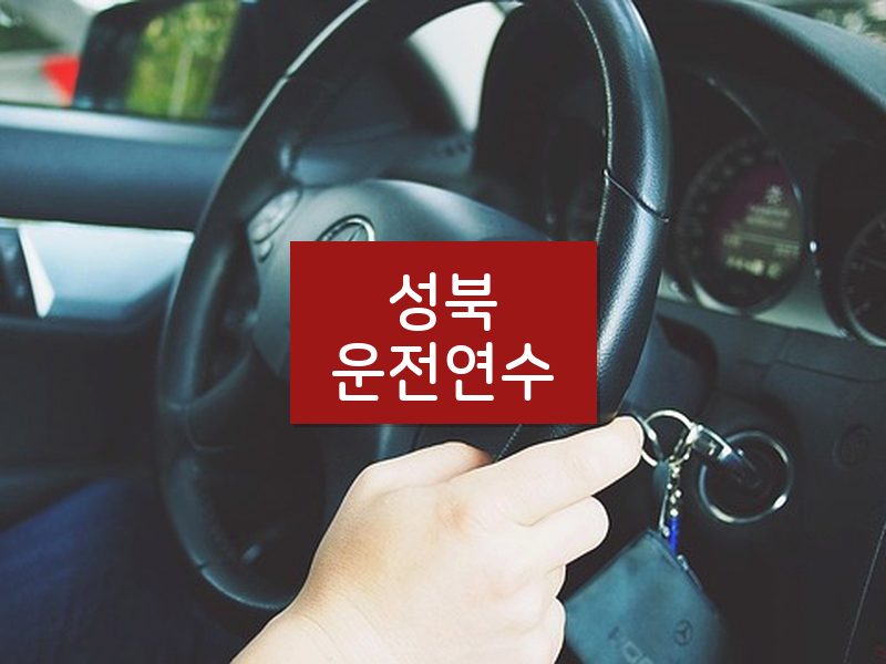 성북운전연수 후기