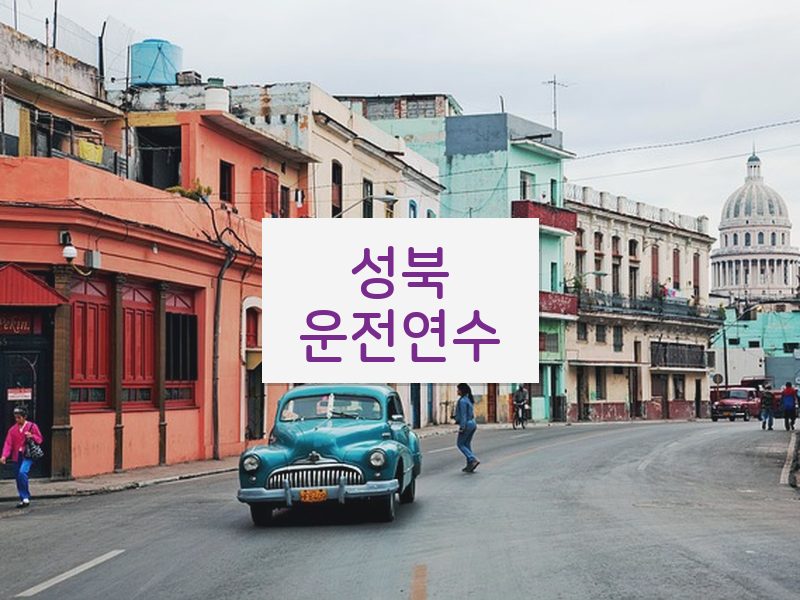 성북운전연수 후기