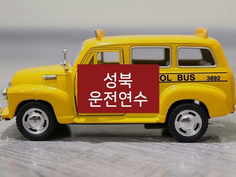 성북운전연수 후기