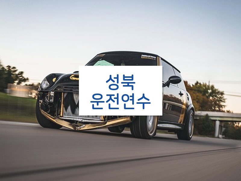 성북운전연수 후기