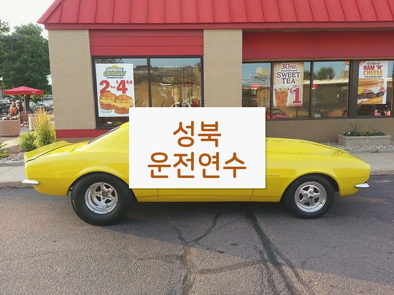 성북운전연수 후기