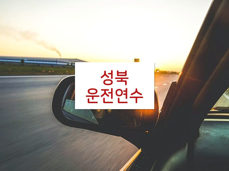 성북운전연수 후기