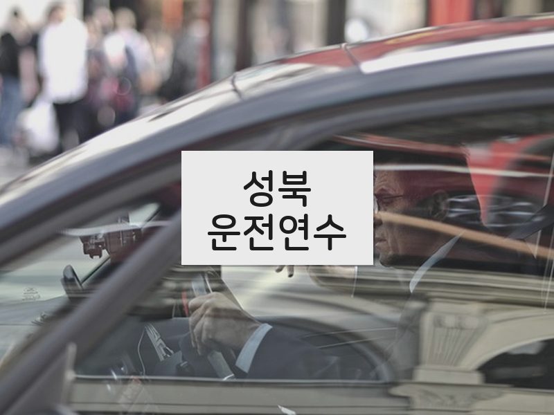 성북운전연수 후기