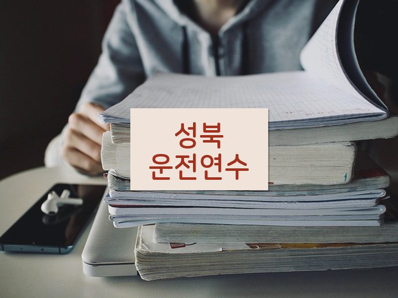 성북운전연수 후기