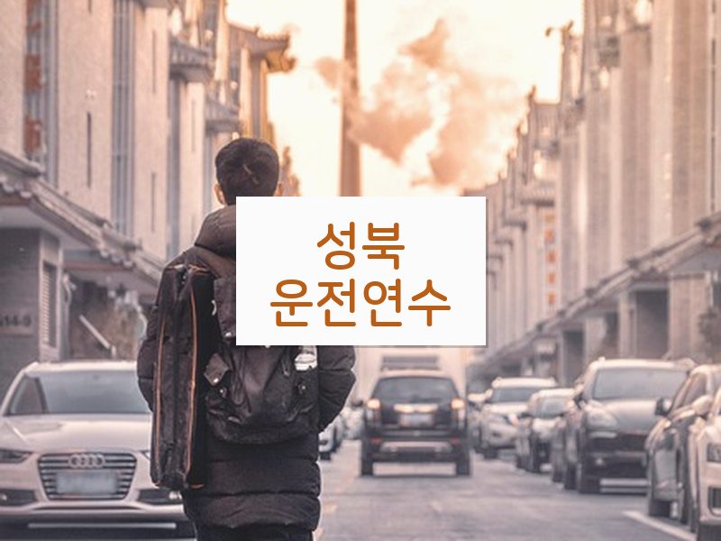 성북운전연수 후기
