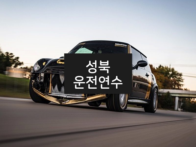 성북운전연수 후기