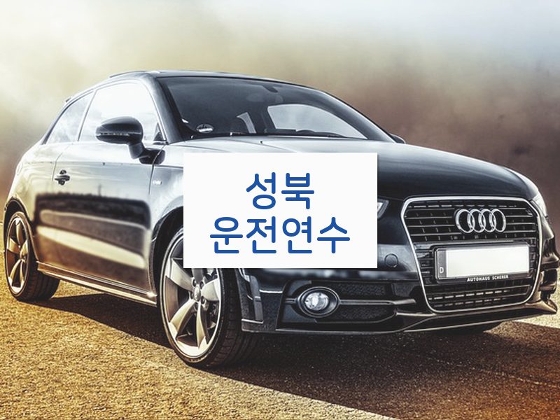 성북운전연수 후기