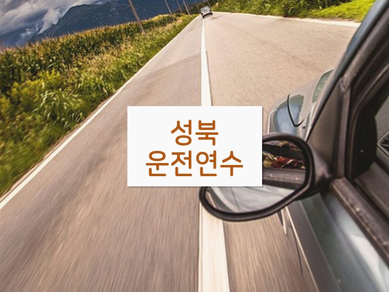 성북운전연수 후기