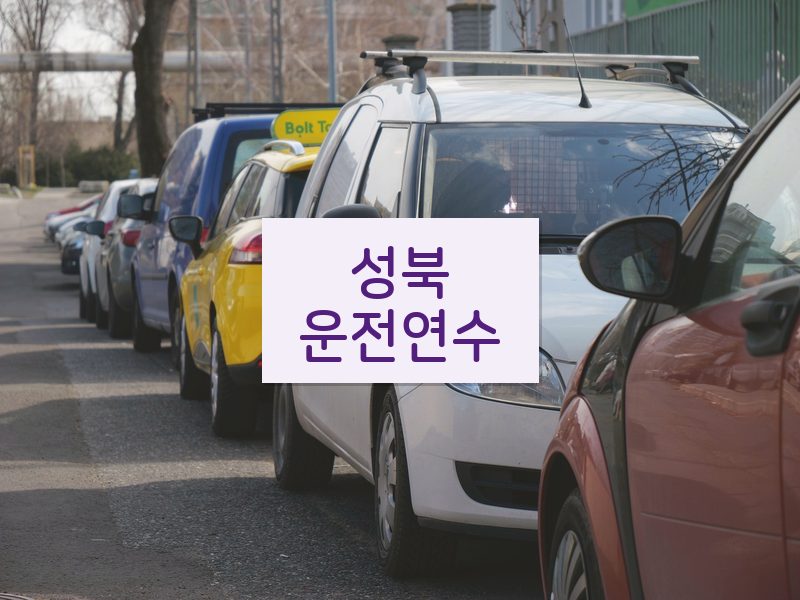 성북운전연수 후기