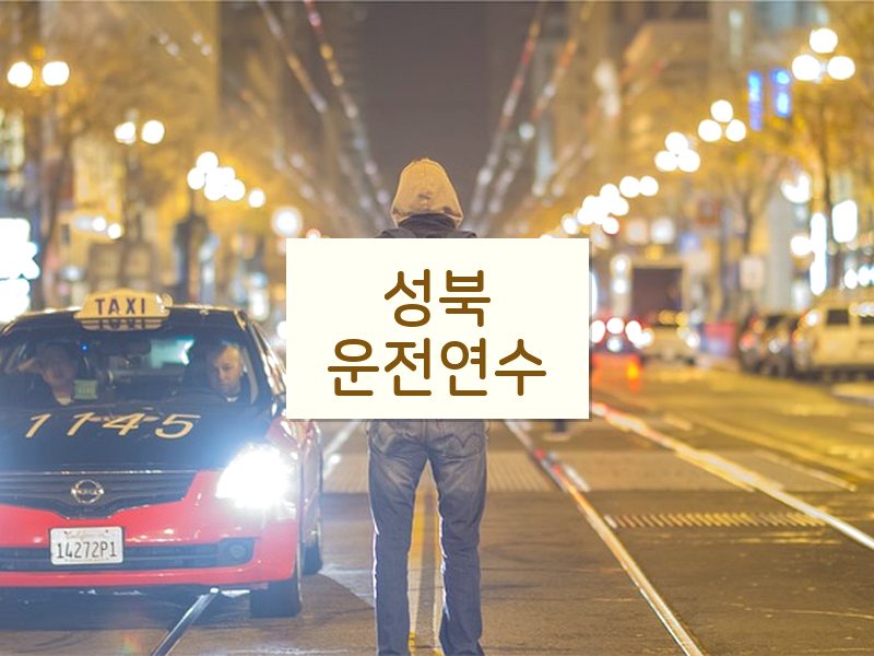 성북운전연수 후기