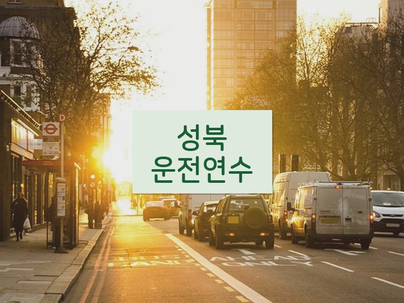 성북운전연수 후기