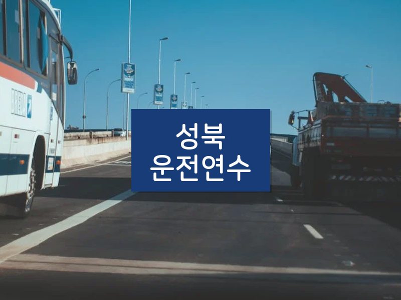 성북운전연수 후기