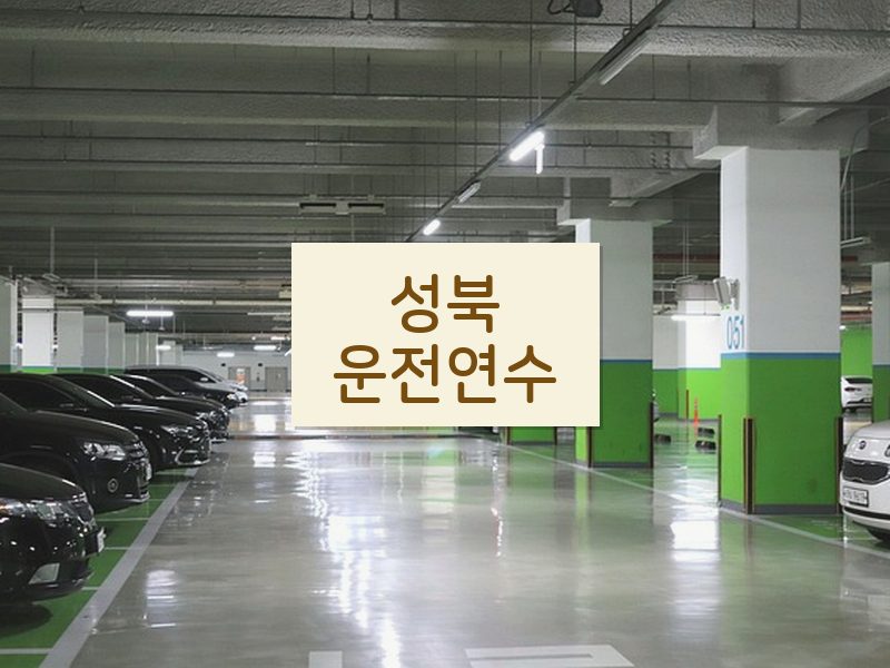 성북운전연수 후기