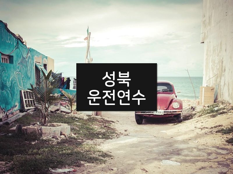 성북운전연수 후기