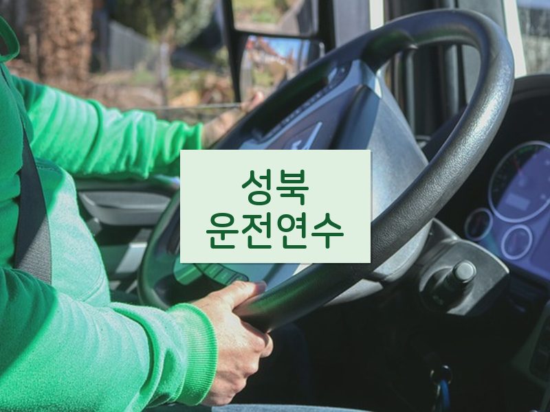 성북운전연수 후기