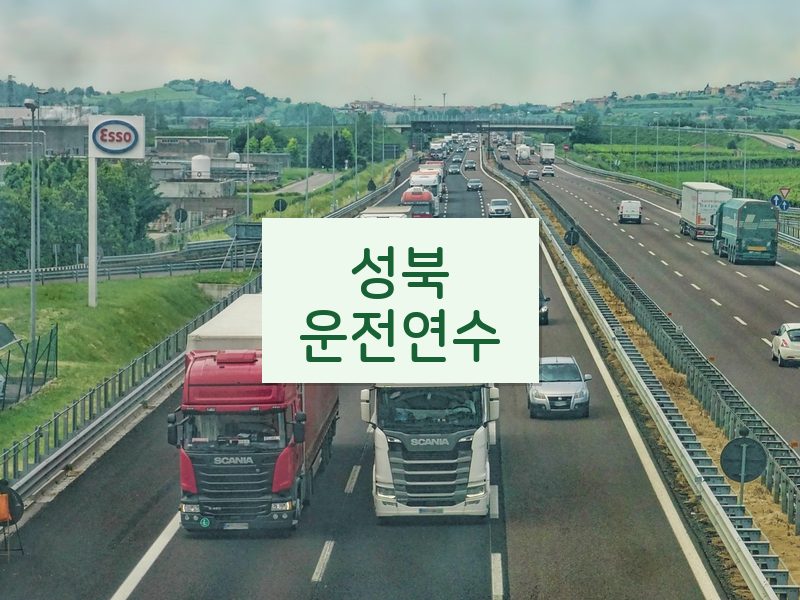 성북운전연수 후기