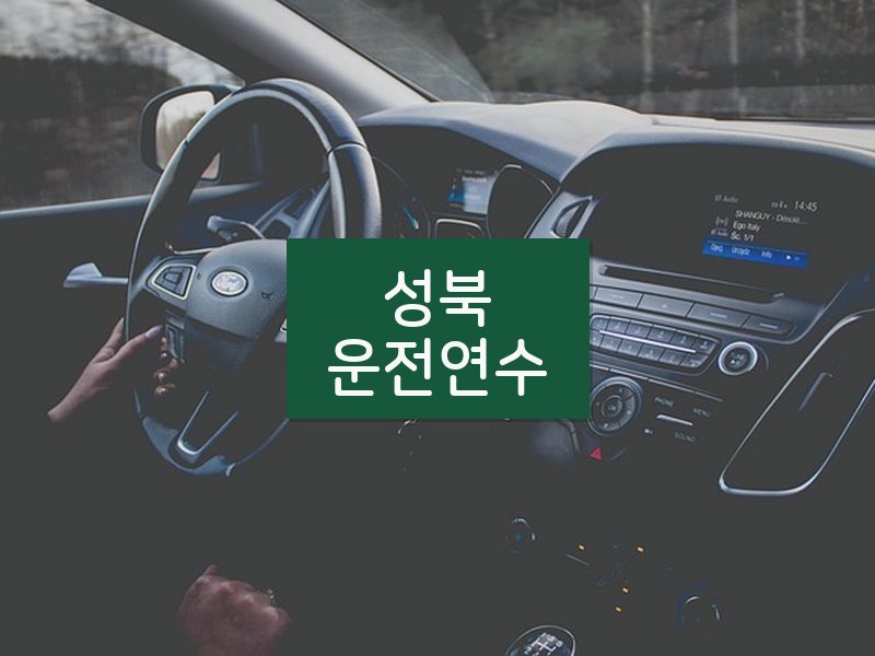 성북운전연수 후기