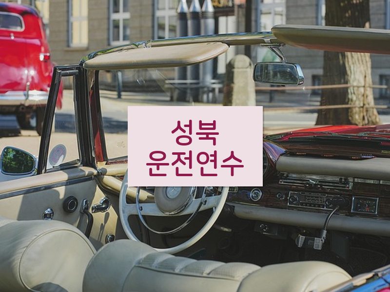 성북운전연수 후기