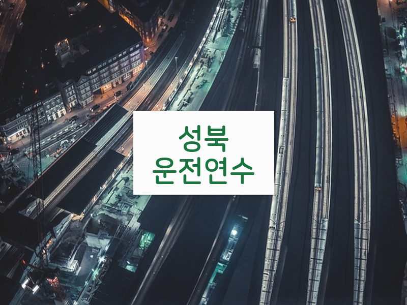 성북운전연수 후기