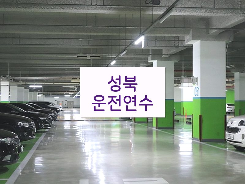 성북운전연수 후기