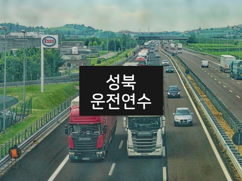 성북운전연수 후기