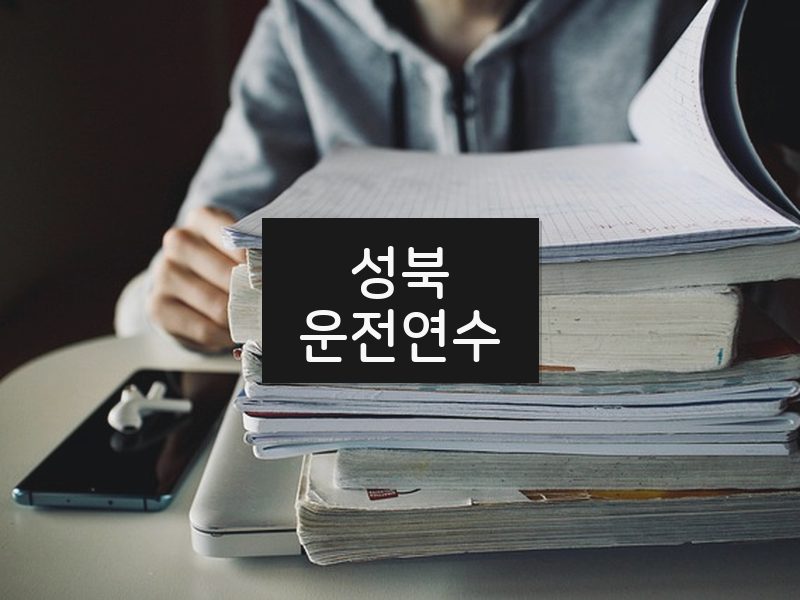 성북운전연수 후기