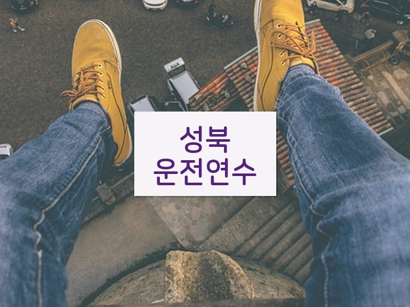 성북운전연수 후기