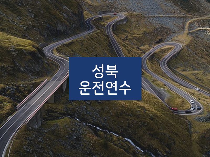 성북운전연수 후기