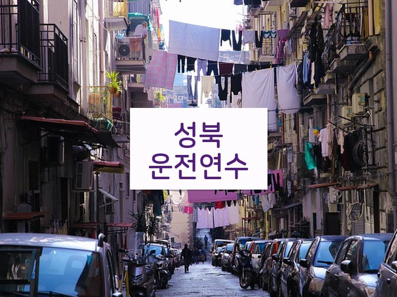 성북운전연수 후기