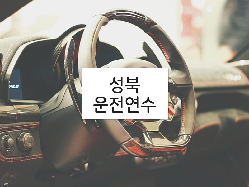 성북운전연수 후기