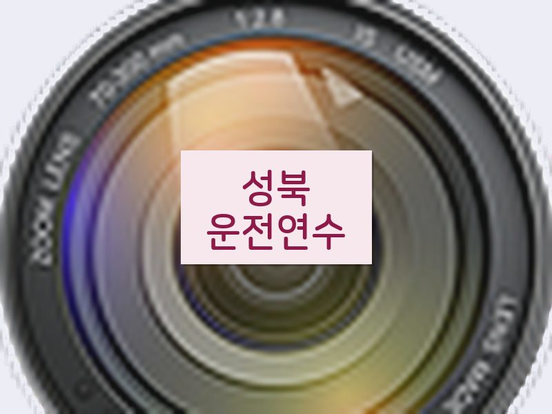 성북운전연수 후기