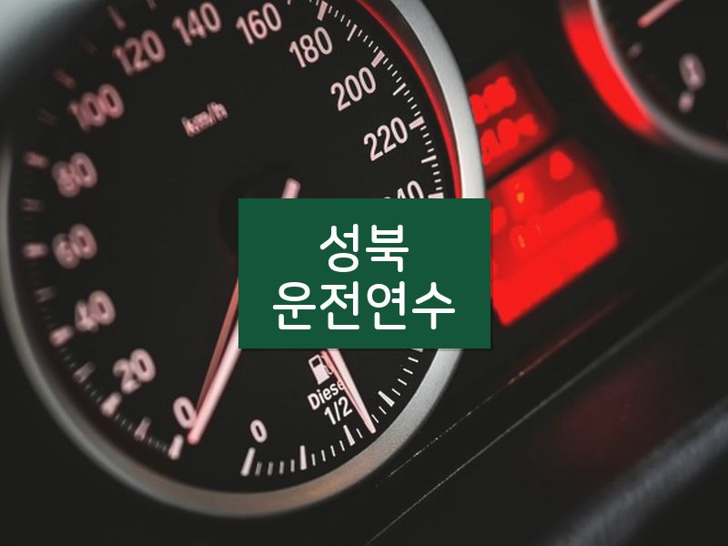 성북운전연수 후기