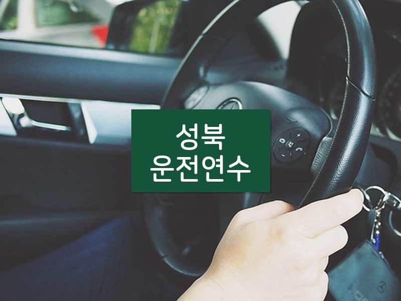 성북운전연수 후기