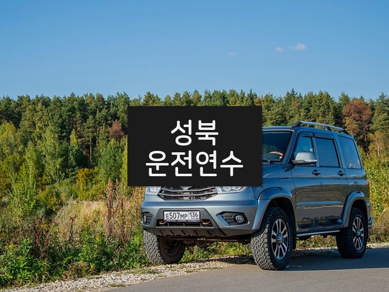 성북운전연수 후기