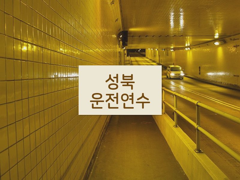 성북운전연수 후기