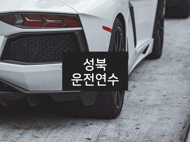 성북운전연수 후기