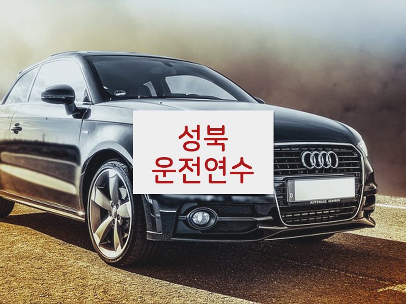 성북운전연수 후기