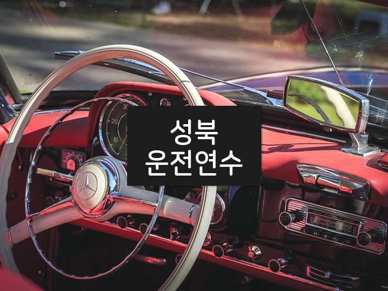 성북운전연수 후기