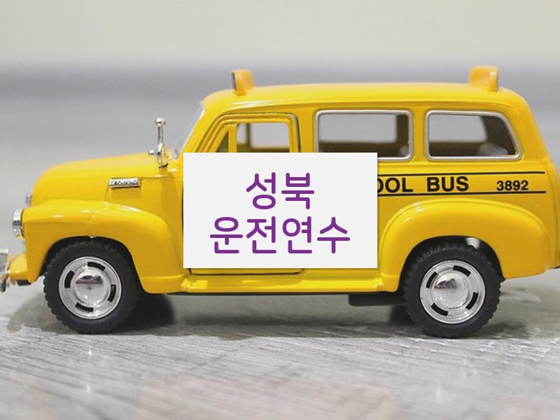 성북운전연수 후기