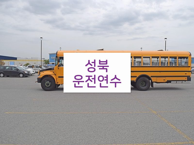 성북운전연수 후기